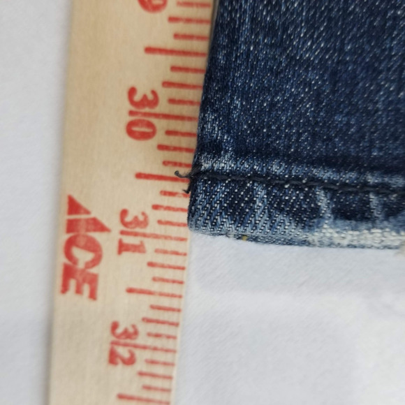 Gap 1969 Boot Cut Jeans Womens 10R Blue Denim Stretch Mid Rise Distressed Casual - Picture 8 of 9